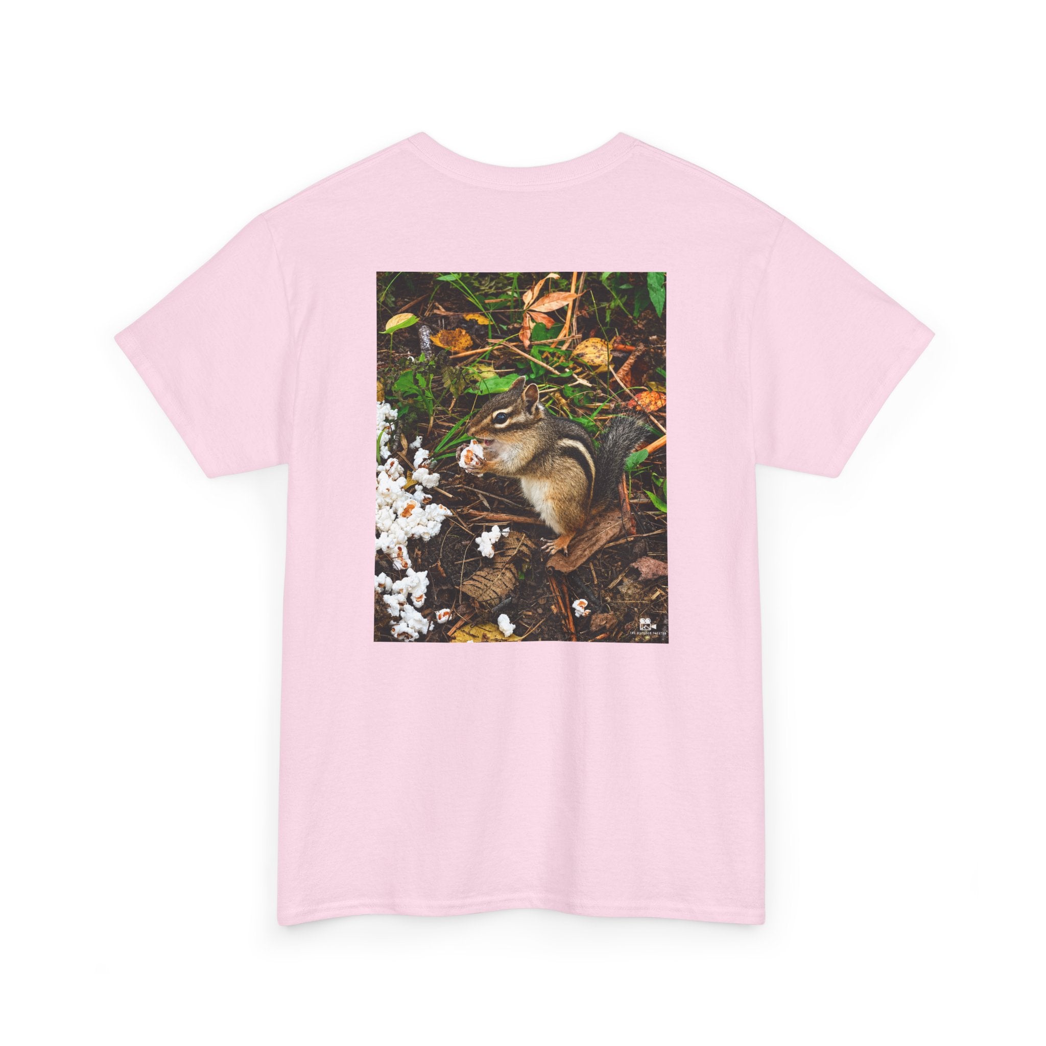 Chipmunk Popcorn Graphic Tee - Adult Unisex T-Shirt - The Outdoor Theater
