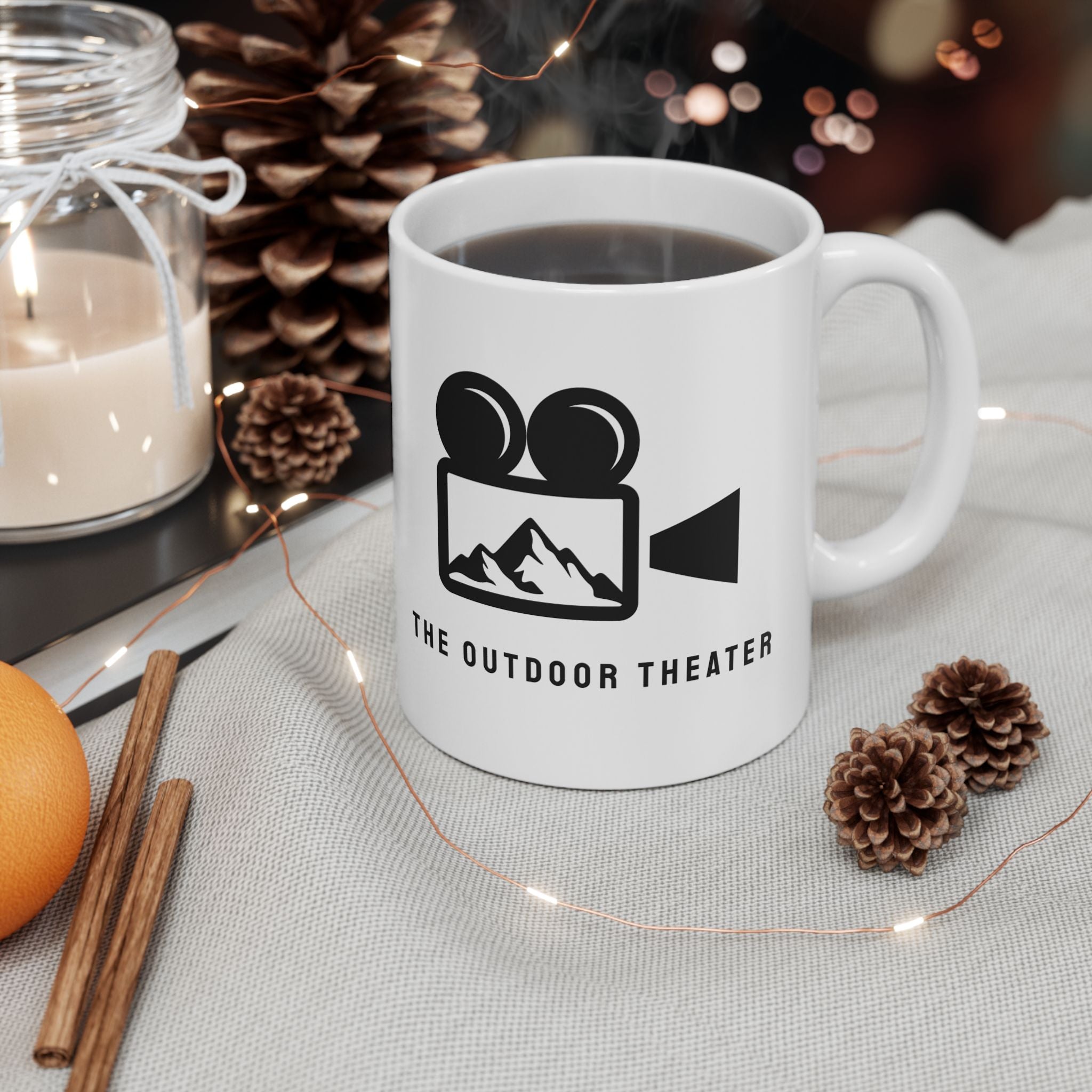Outdoor Theater Logo Mug - White Ceramic Logo Mug