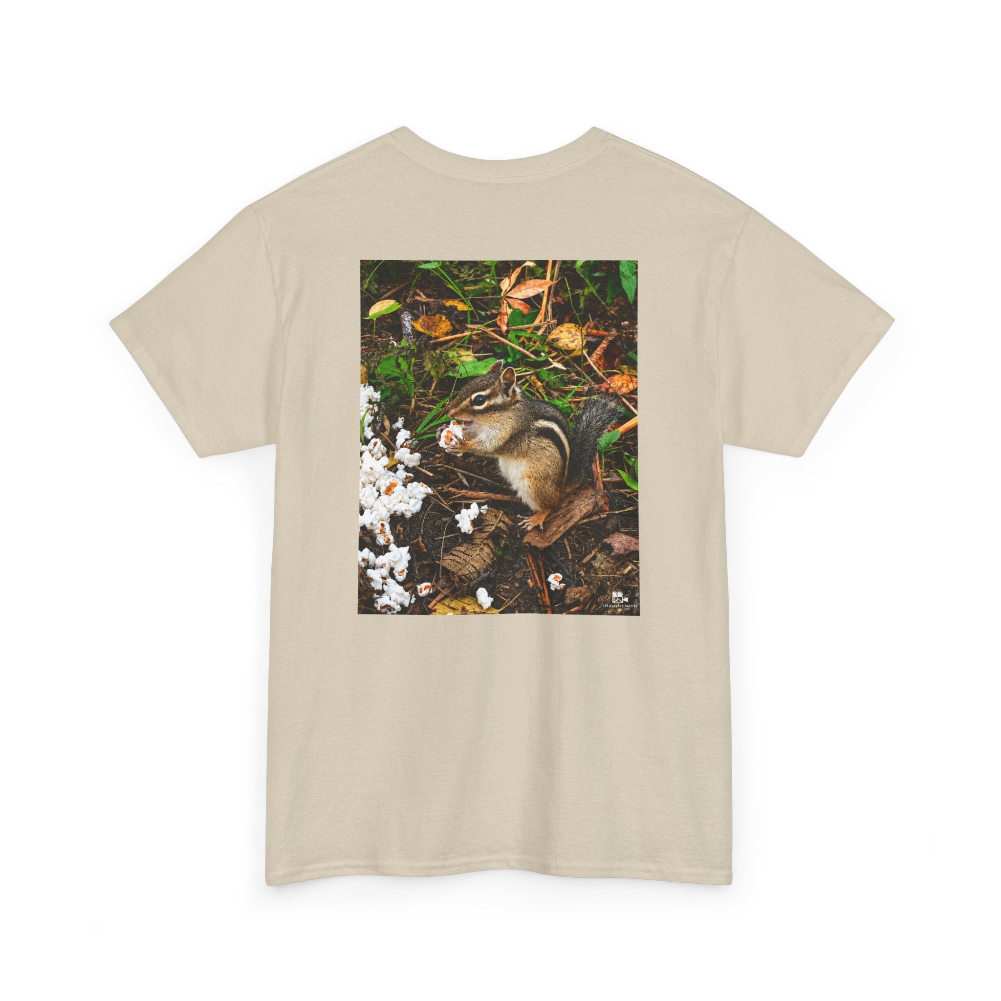 Chipmunk Popcorn Graphic Tee - Adult Unisex T-Shirt - The Outdoor Theater