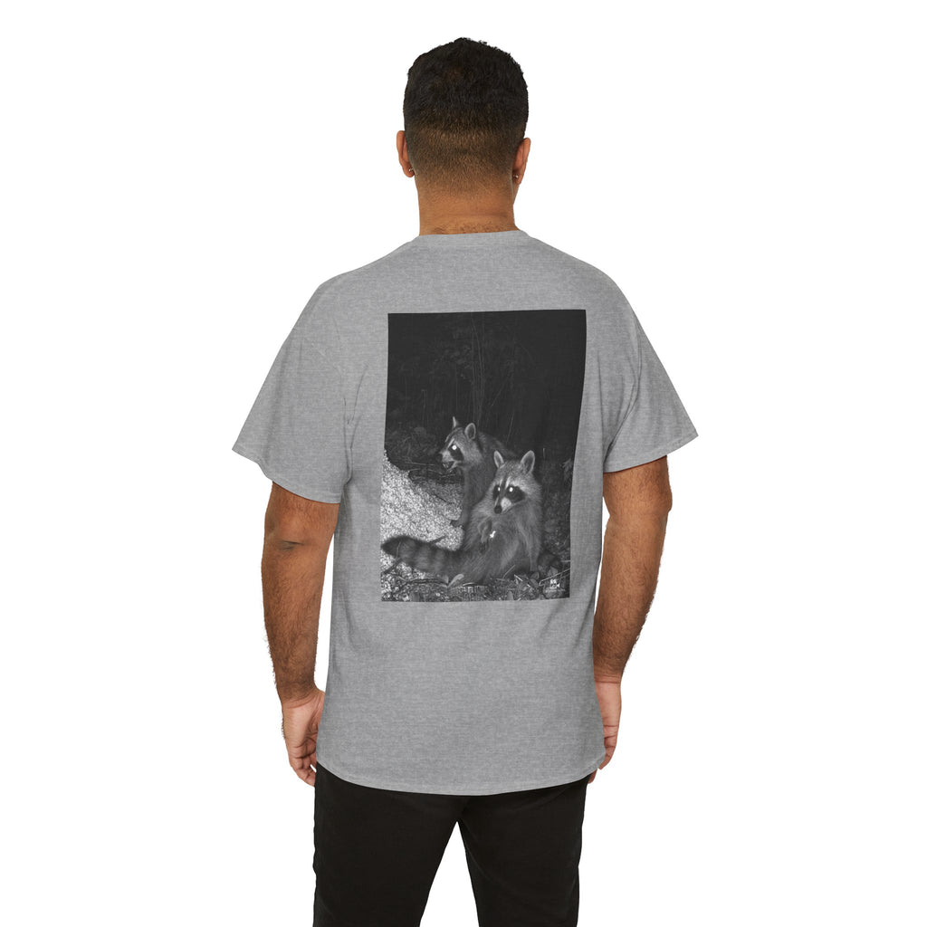 Raccoon Popcorn Party Graphic Tee - Adult Unisex T-Shirt - The Outdoor Theater