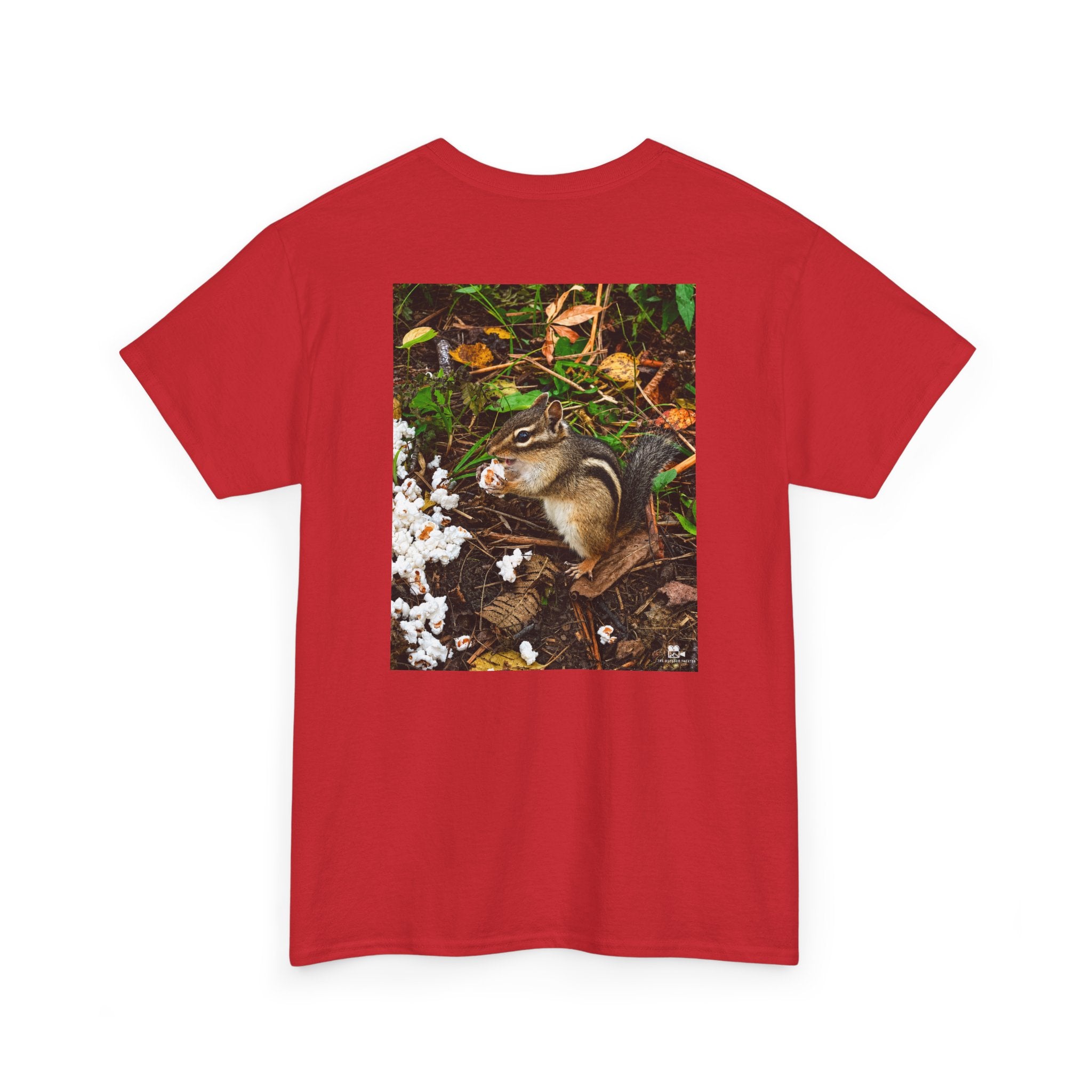 Chipmunk Popcorn Graphic Tee - Adult Unisex T-Shirt - The Outdoor Theater