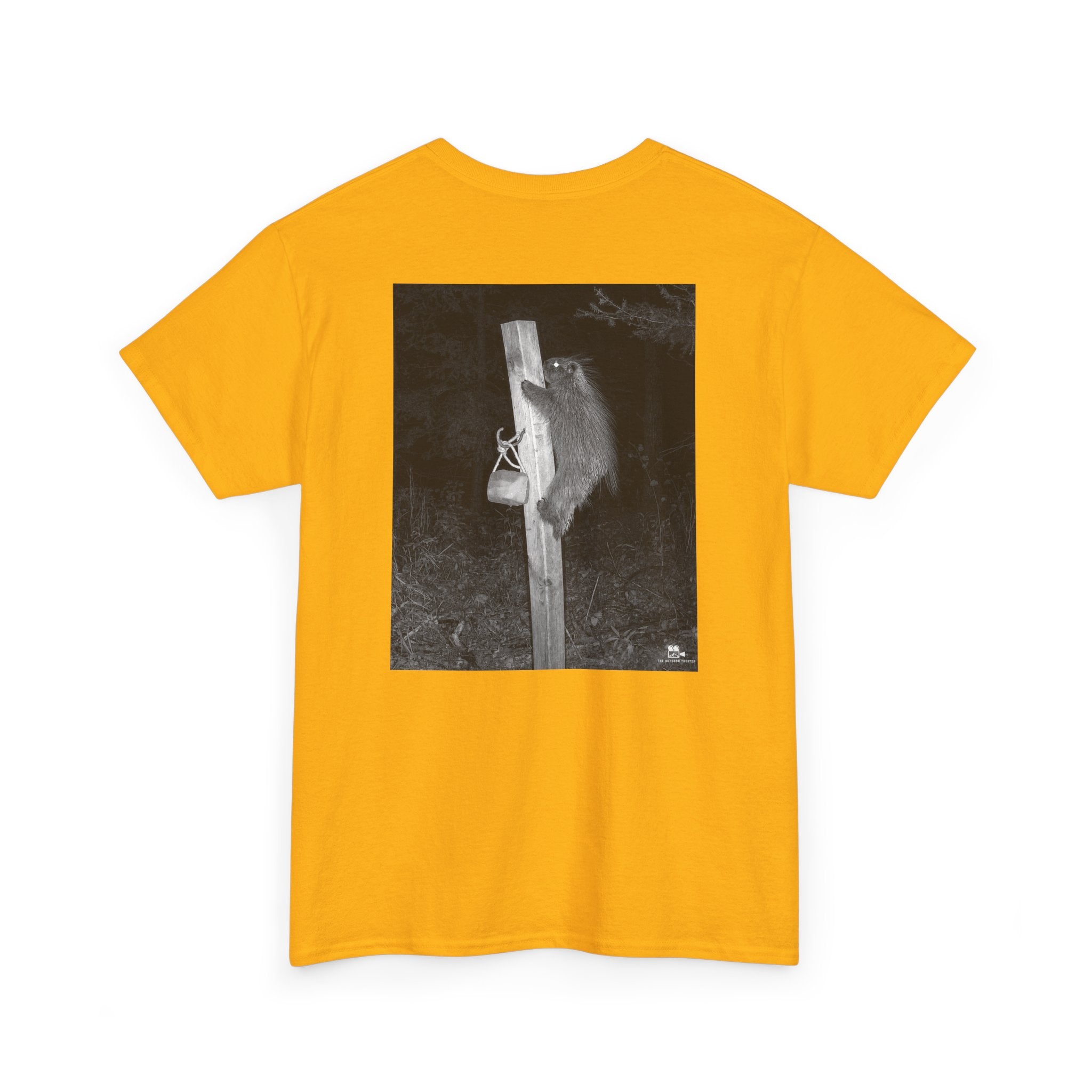 Porcupine Climbing Graphic Tee - Adult Unisex T-Shirt - The Outdoor Theater