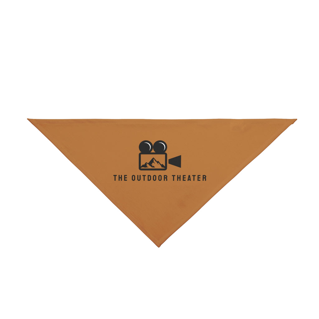 Outdoor Theater Logo Pet Bandana - Light Brown