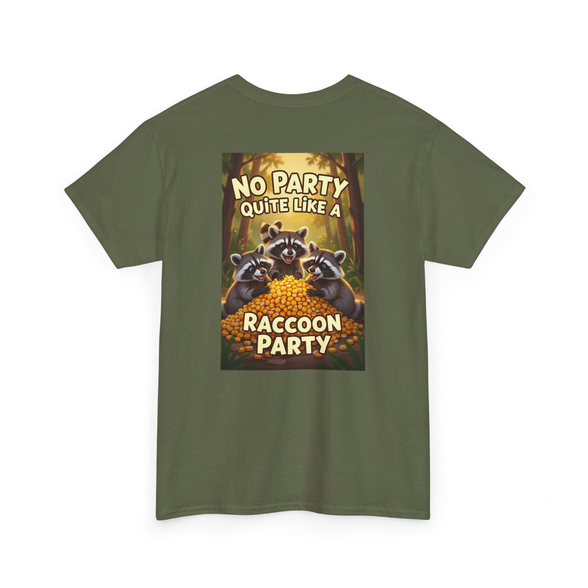 Limited Edition - Raccoon Party Graphic Tee  - Adult Unisex T-Shirt - The Outdoor Theater