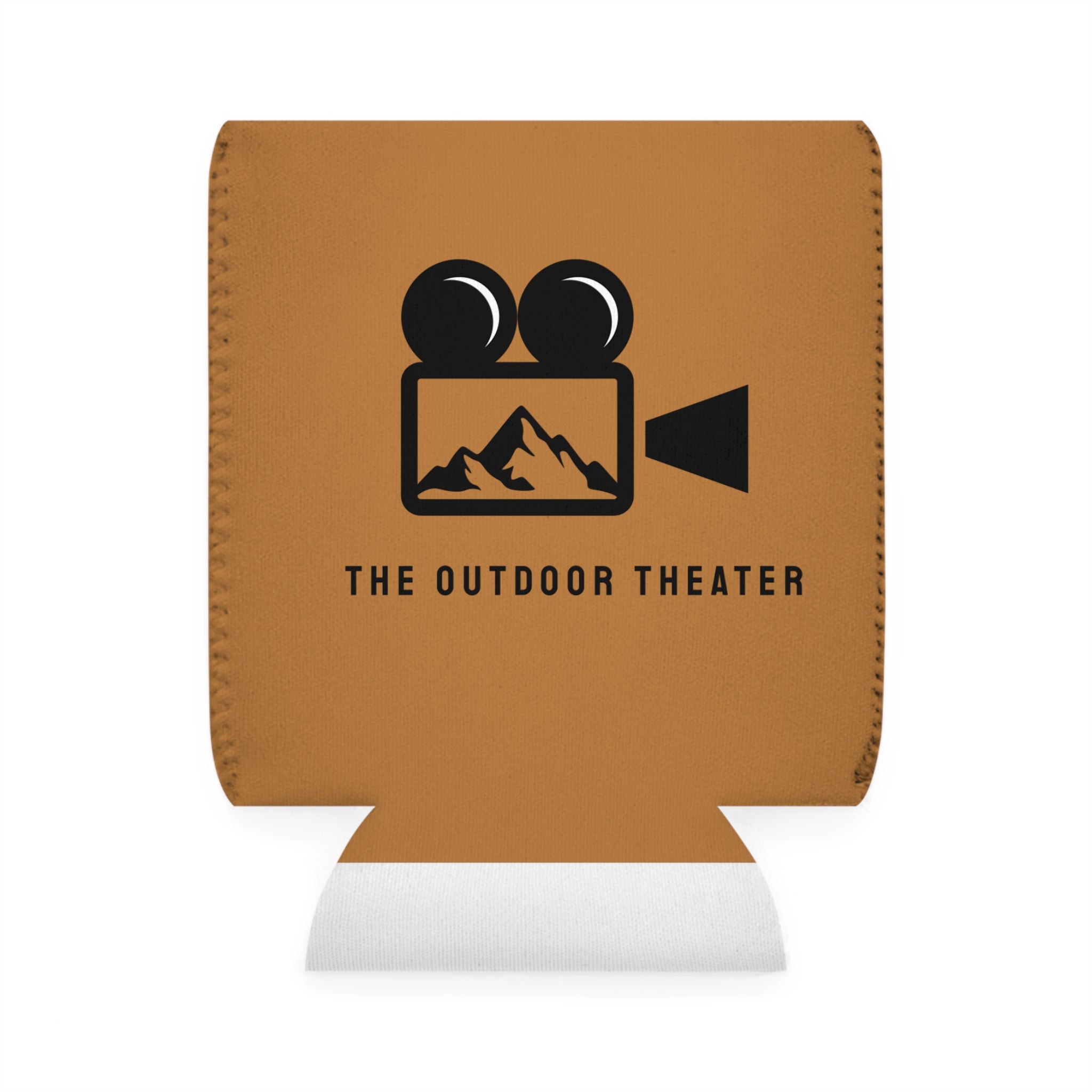 Outdoor Theater Logo Can Cooler Sleeve - Light Brown