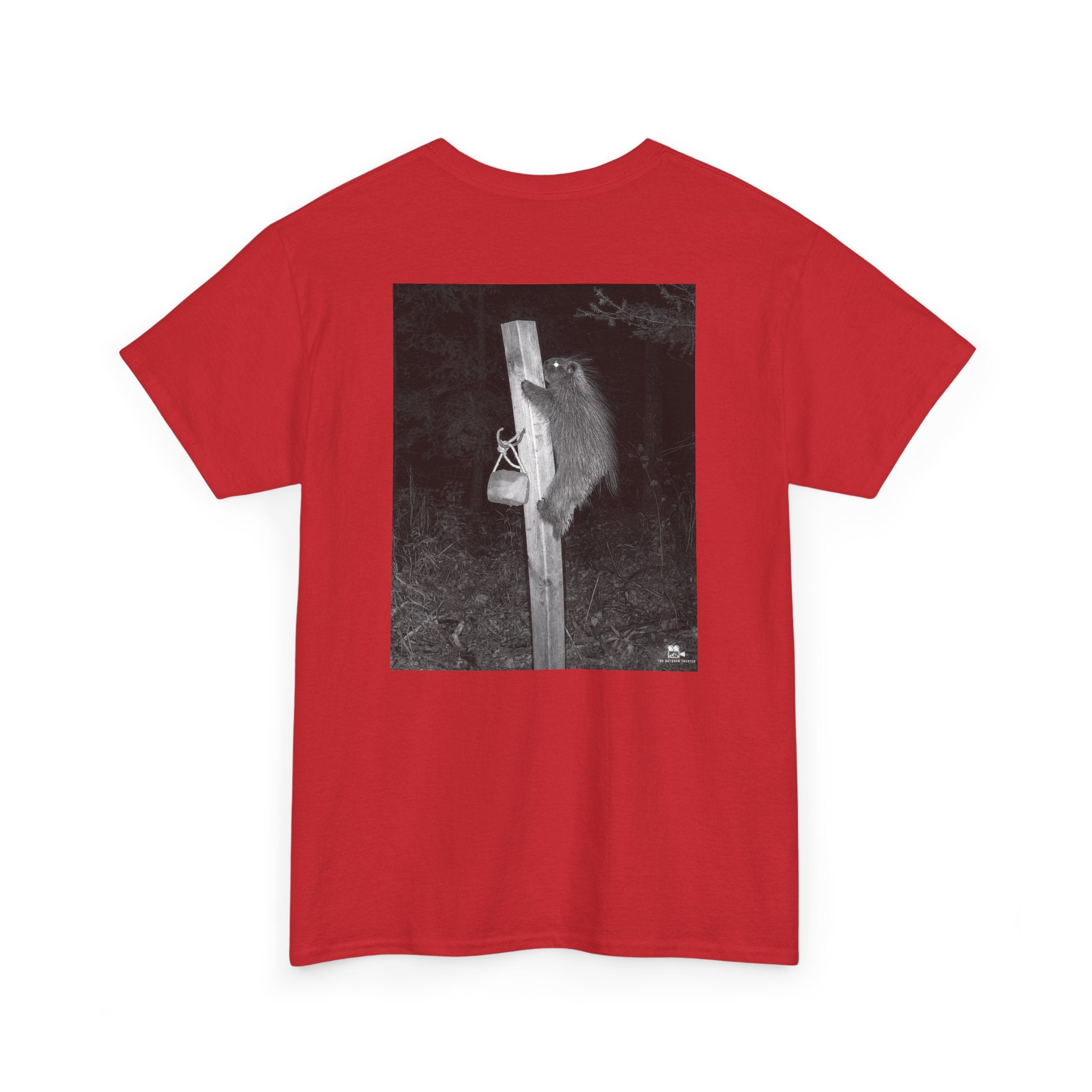 Porcupine Climbing Graphic Tee - Adult Unisex T-Shirt - The Outdoor Theater