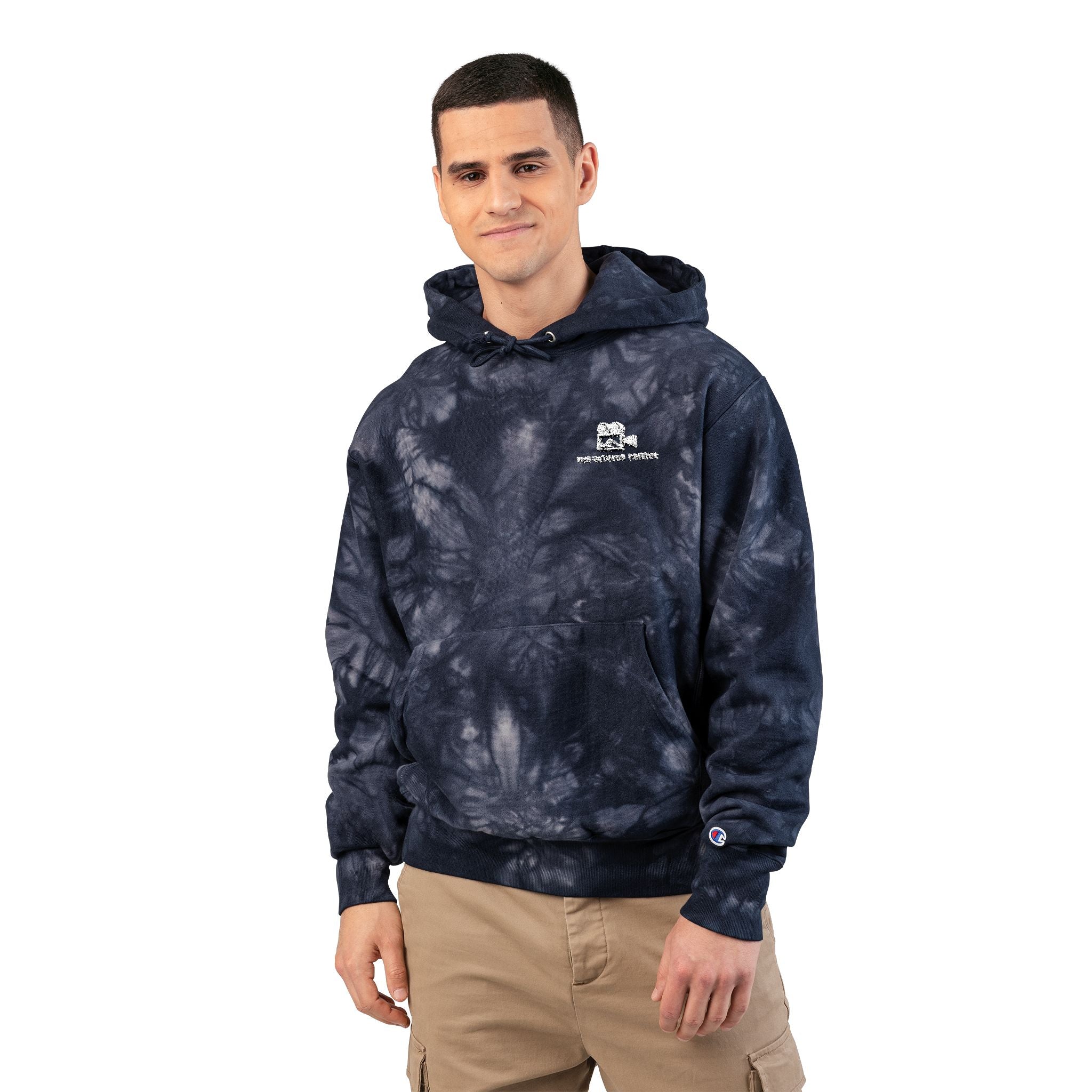 Outdoor Theater Embroidered Logo Tie-Dye Hoodie - Tie-Dye Adult Unisex Hooded Sweatshirt