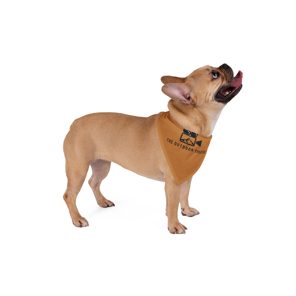 Outdoor Theater Logo Pet Bandana - Light Brown