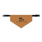 Outdoor Theater Logo Pet Bandana with Buckle Collar - Light Brown