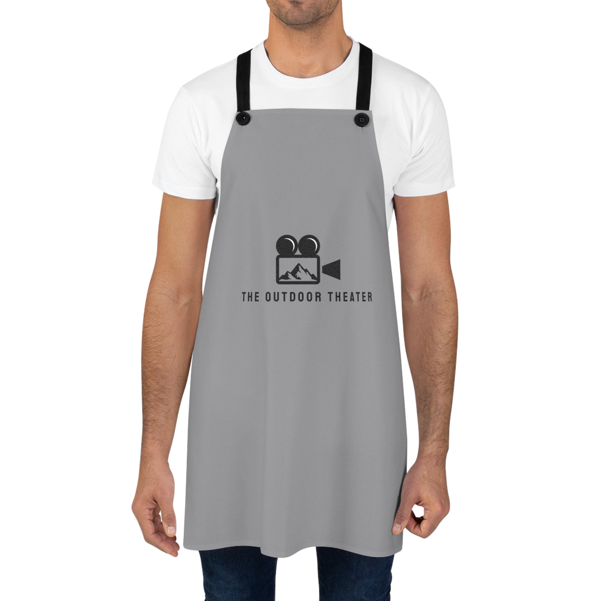 Outdoor Theater Logo Apron - Grey Unisex Logo Apron