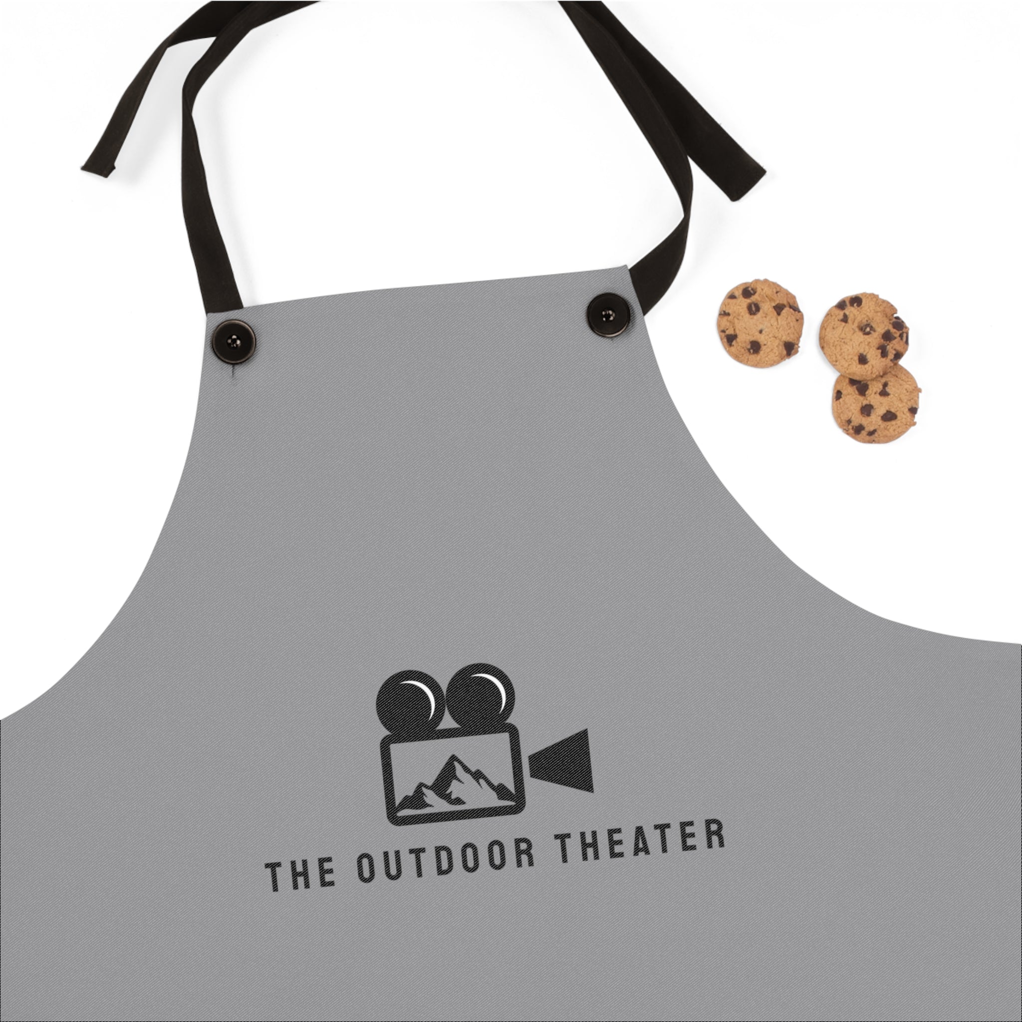 Outdoor Theater Logo Apron - Grey Unisex Logo Apron