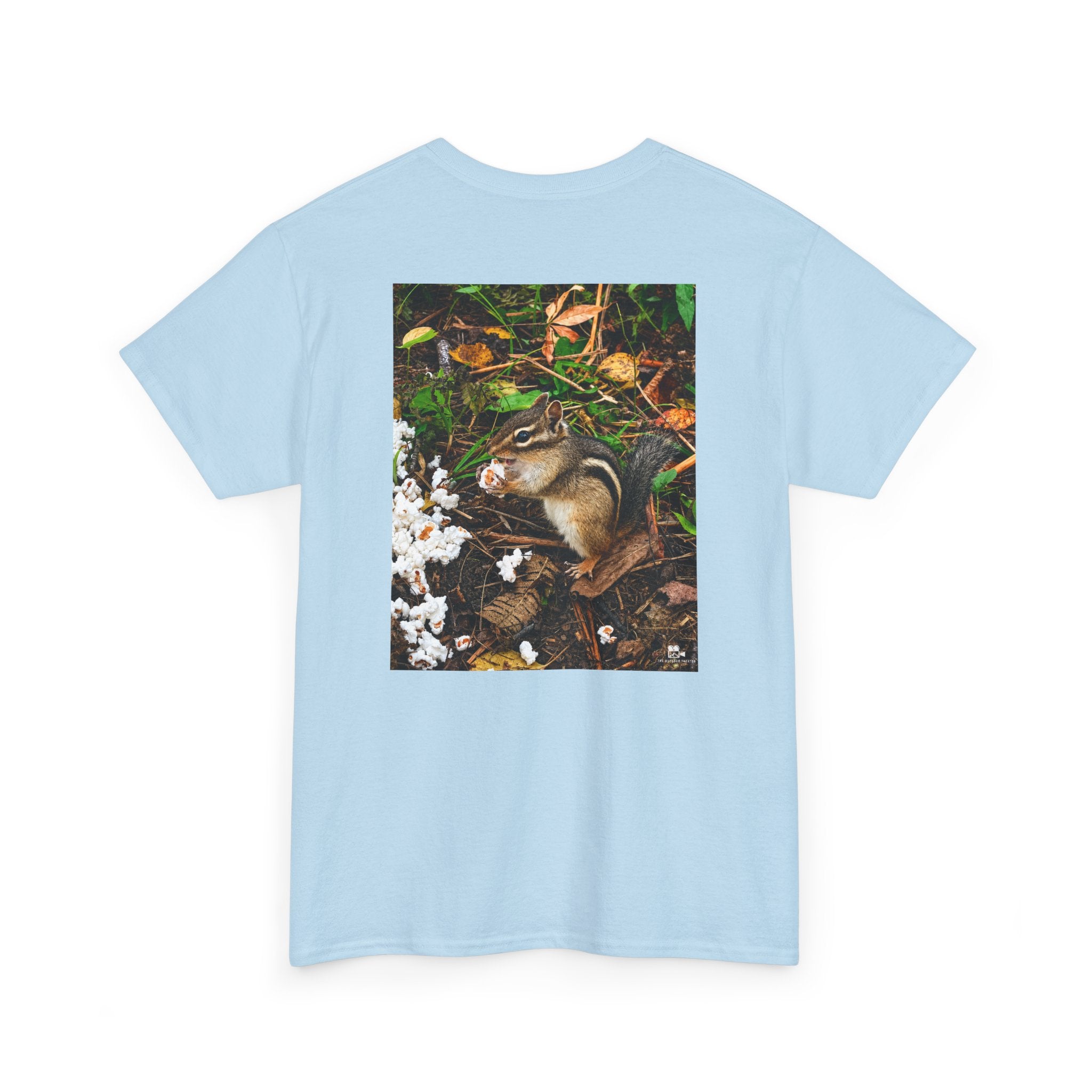 Chipmunk Popcorn Graphic Tee - Adult Unisex T-Shirt - The Outdoor Theater