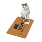 Outdoor Theater Logo Pet Food Mat - Pet Feeding Station - Dog/Cat Dish Mat - Light Brown