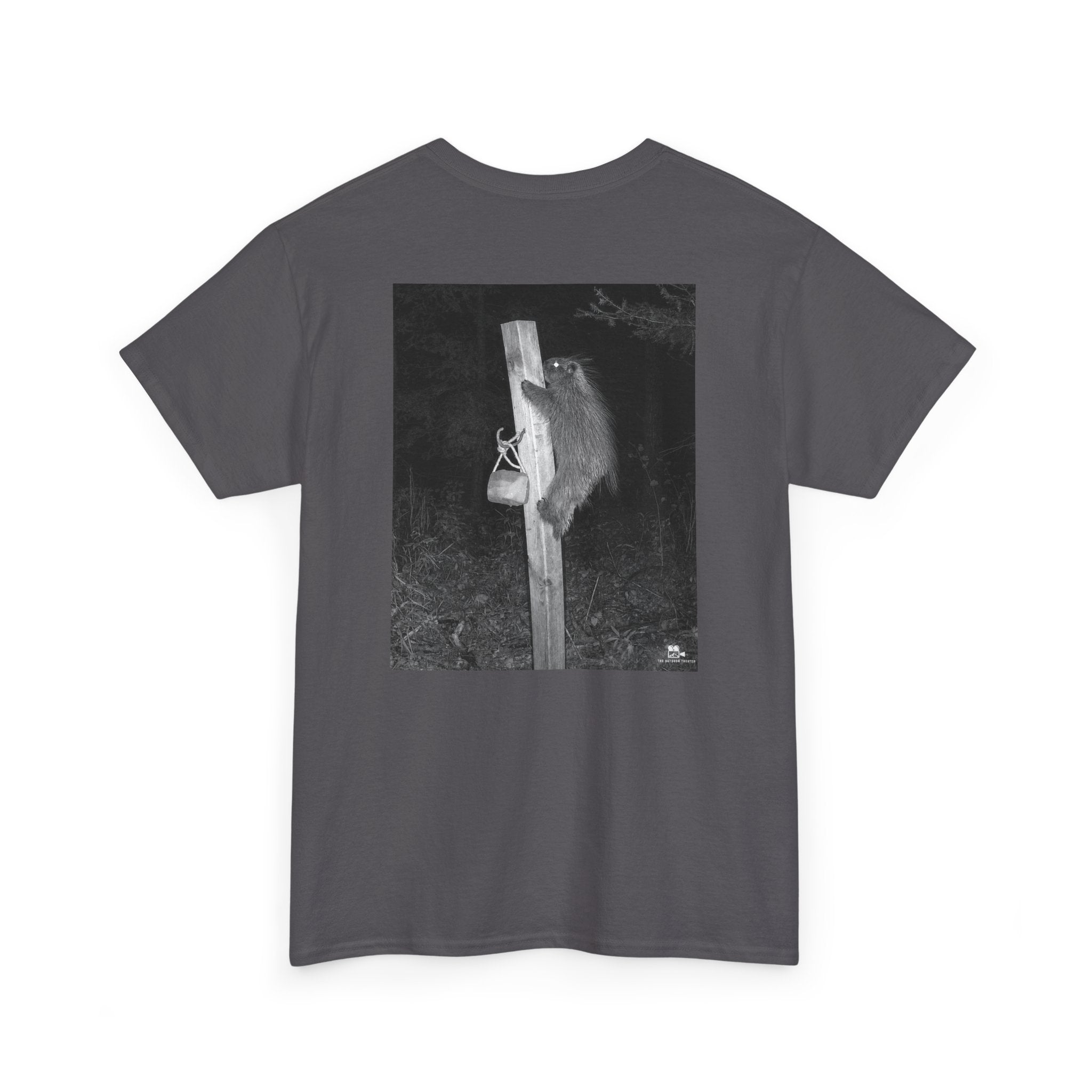 Porcupine Climbing Graphic Tee - Adult Unisex T-Shirt - The Outdoor Theater