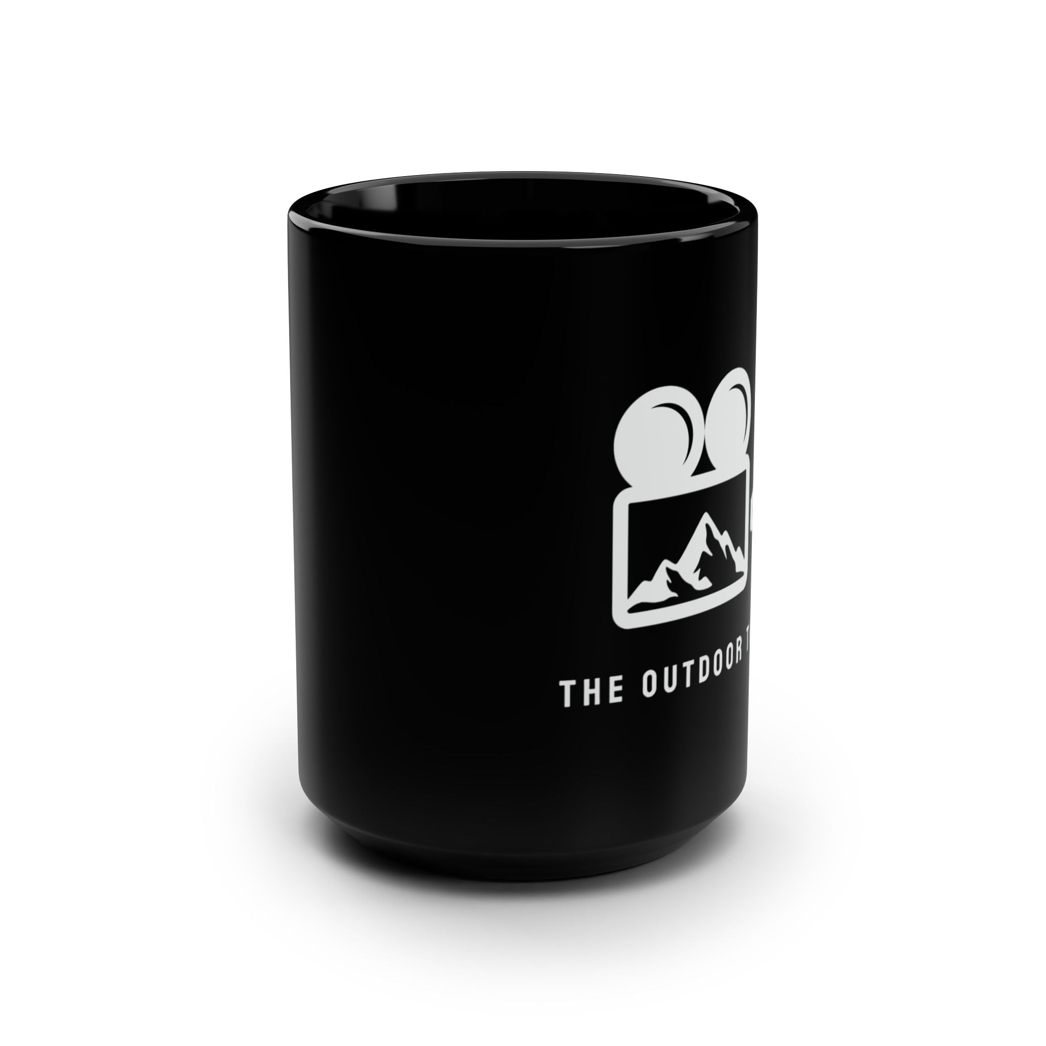 Outdoor Theater Logo Mug - Black 15oz Ceramic Logo Mug