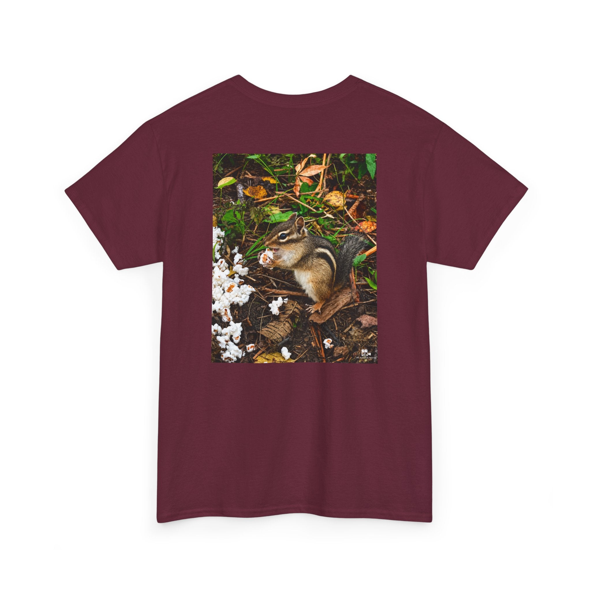 Chipmunk Popcorn Graphic Tee - Adult Unisex T-Shirt - The Outdoor Theater
