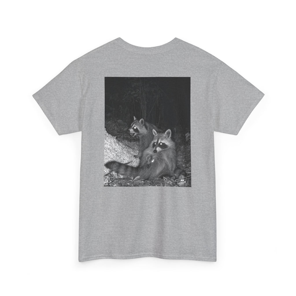 Raccoon Popcorn Party Graphic Tee - Adult Unisex T-Shirt - The Outdoor Theater