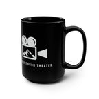 Outdoor Theater Logo Mug - Black 15oz Ceramic Logo Mug