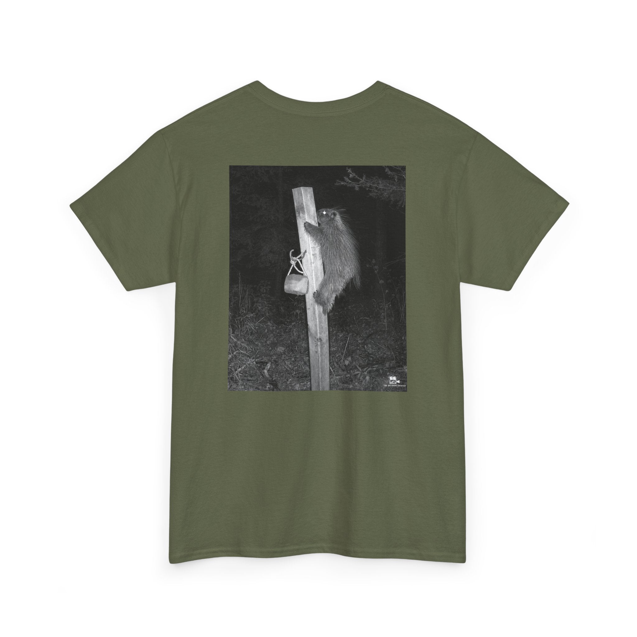 Porcupine Climbing Graphic Tee - Adult Unisex T-Shirt - The Outdoor Theater