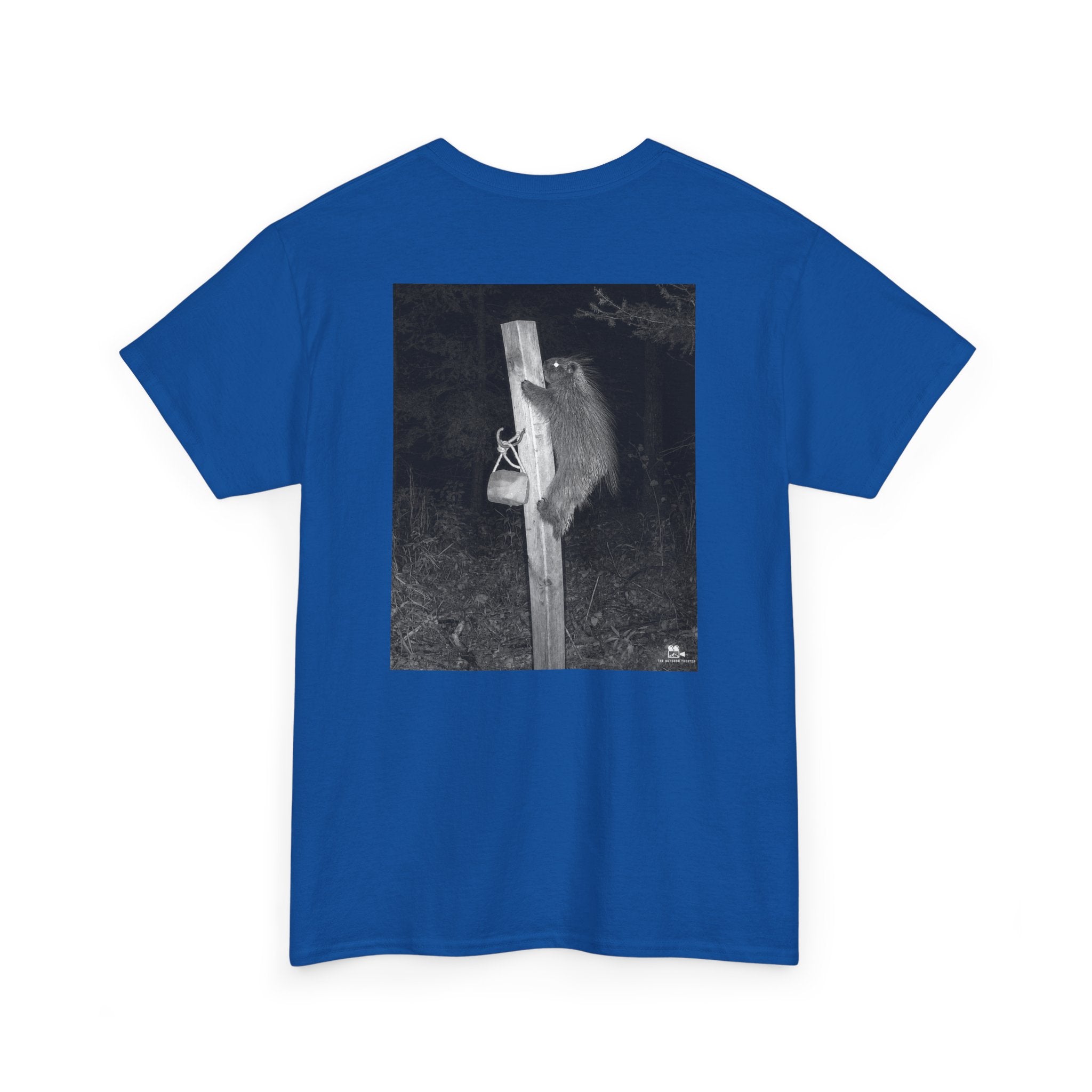 Porcupine Climbing Graphic Tee - Adult Unisex T-Shirt - The Outdoor Theater
