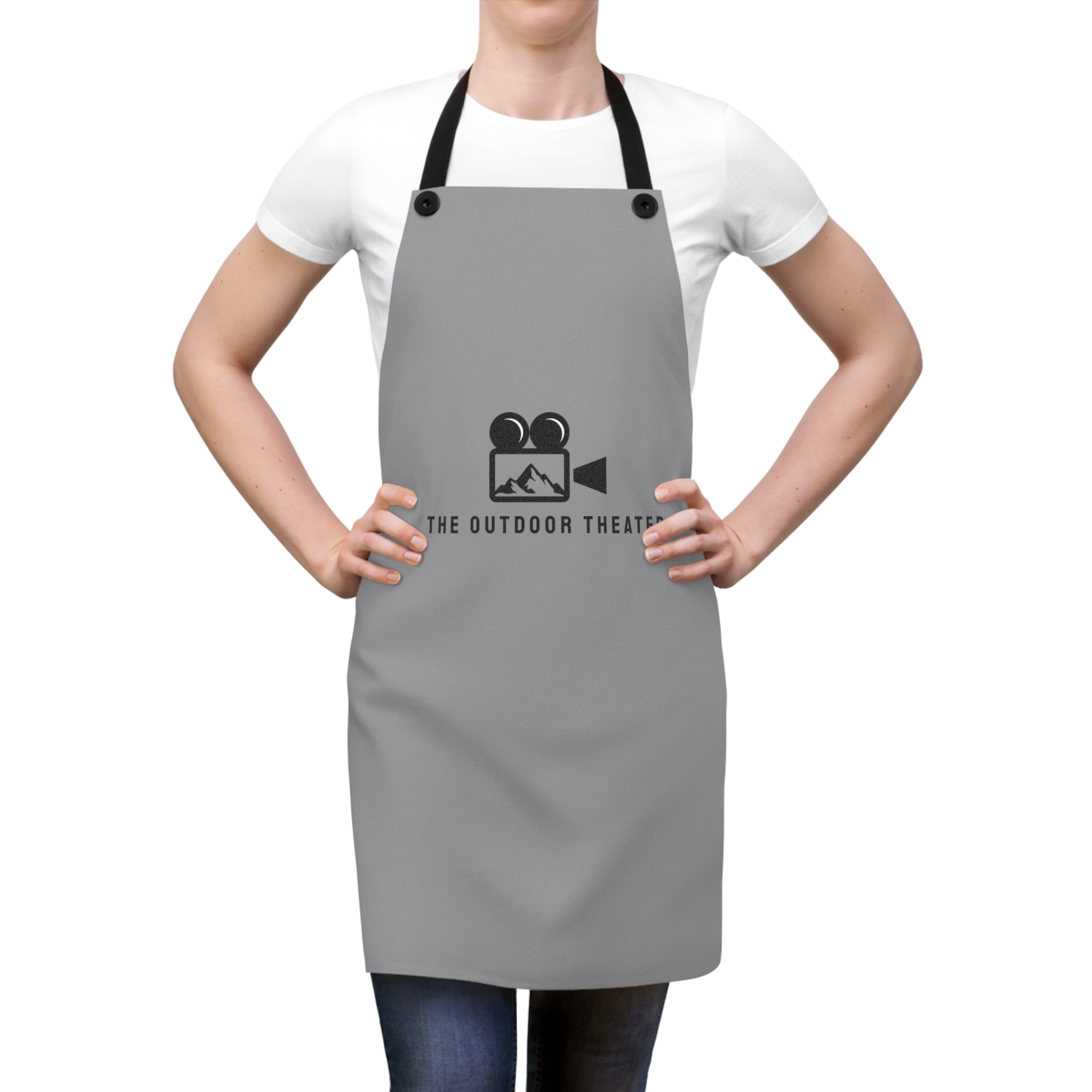 Outdoor Theater Logo Apron - Grey Unisex Logo Apron