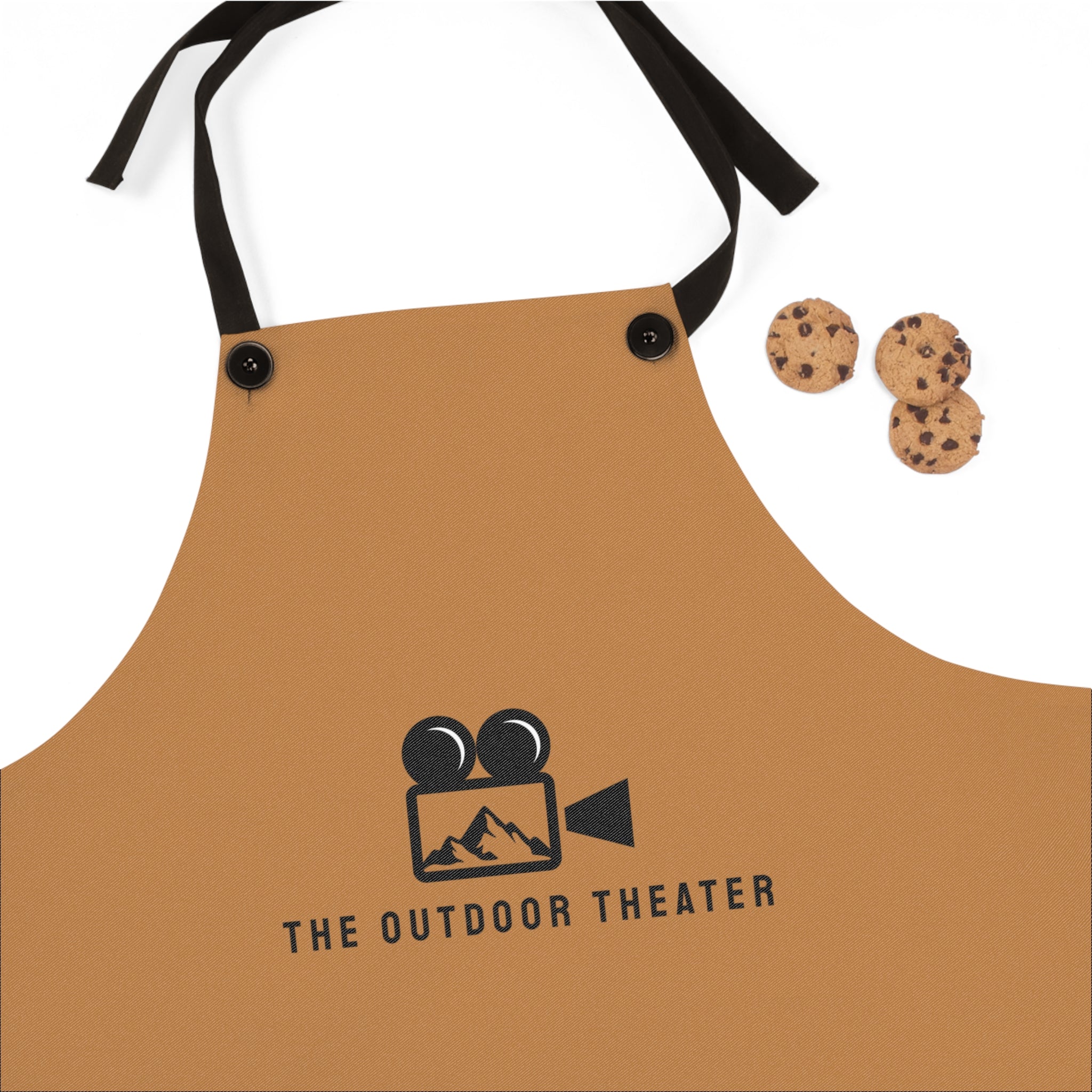 Outdoor Theater Logo Apron - Light Brown Unisex Logo Apron