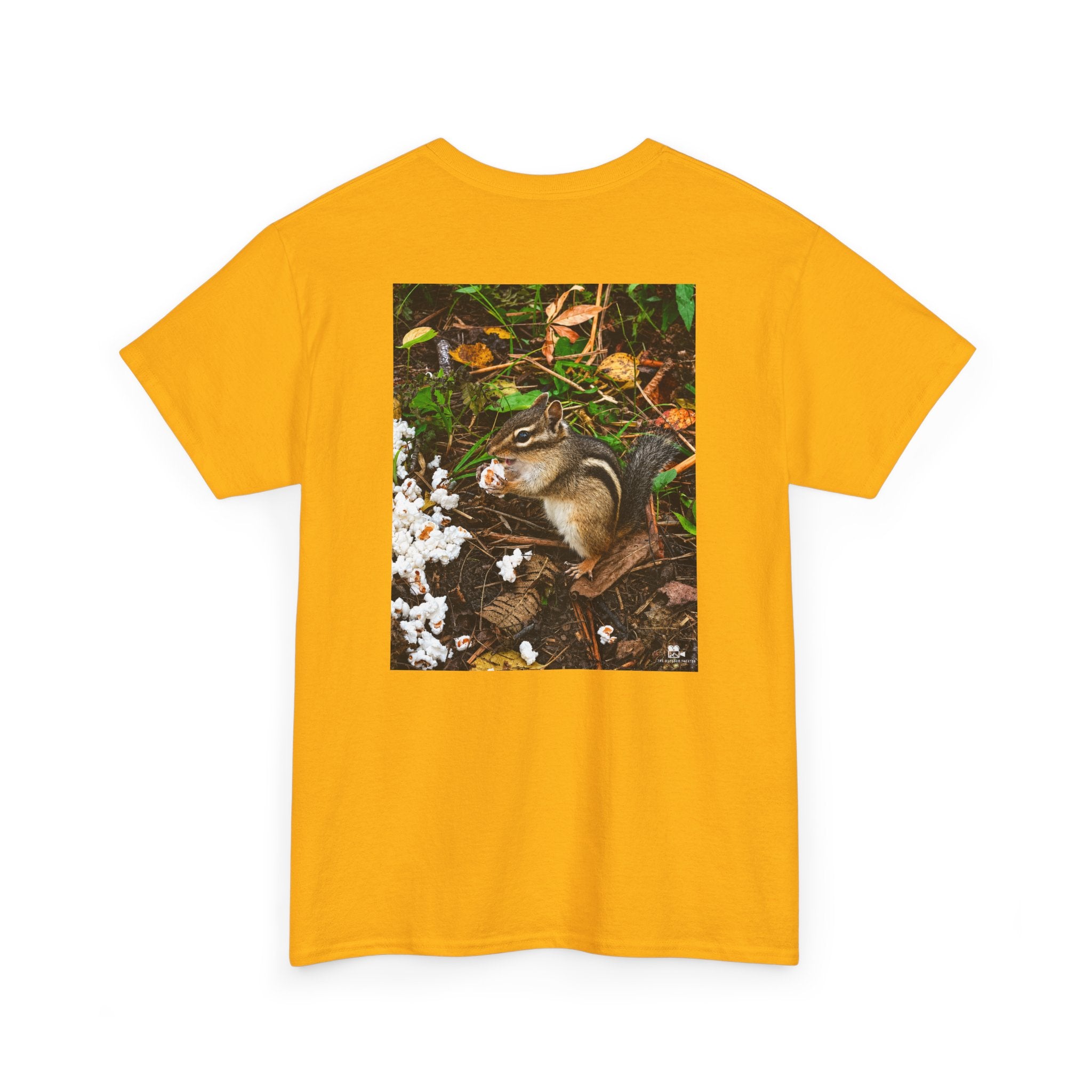 Chipmunk Popcorn Graphic Tee - Adult Unisex T-Shirt - The Outdoor Theater