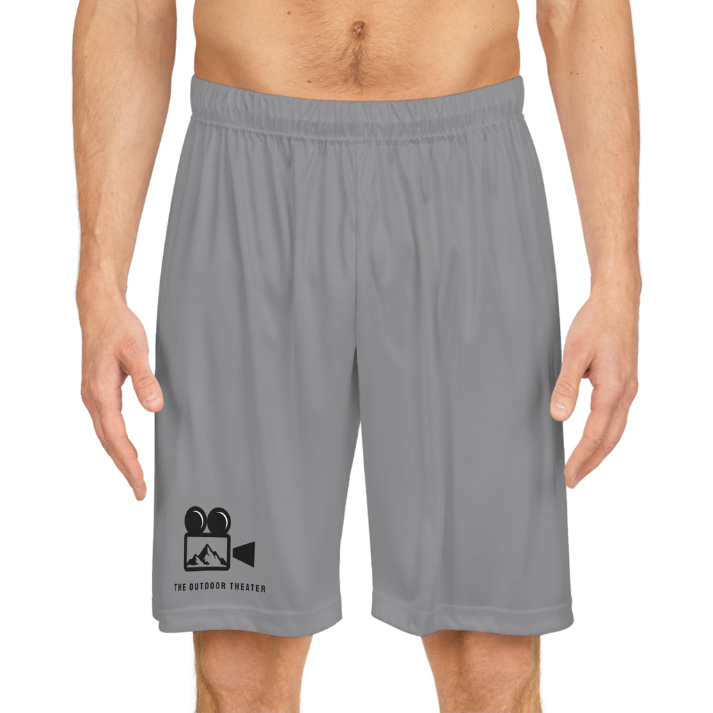 Outdoor Theater Logo Shorts - Grey Logo Athletic Shorts