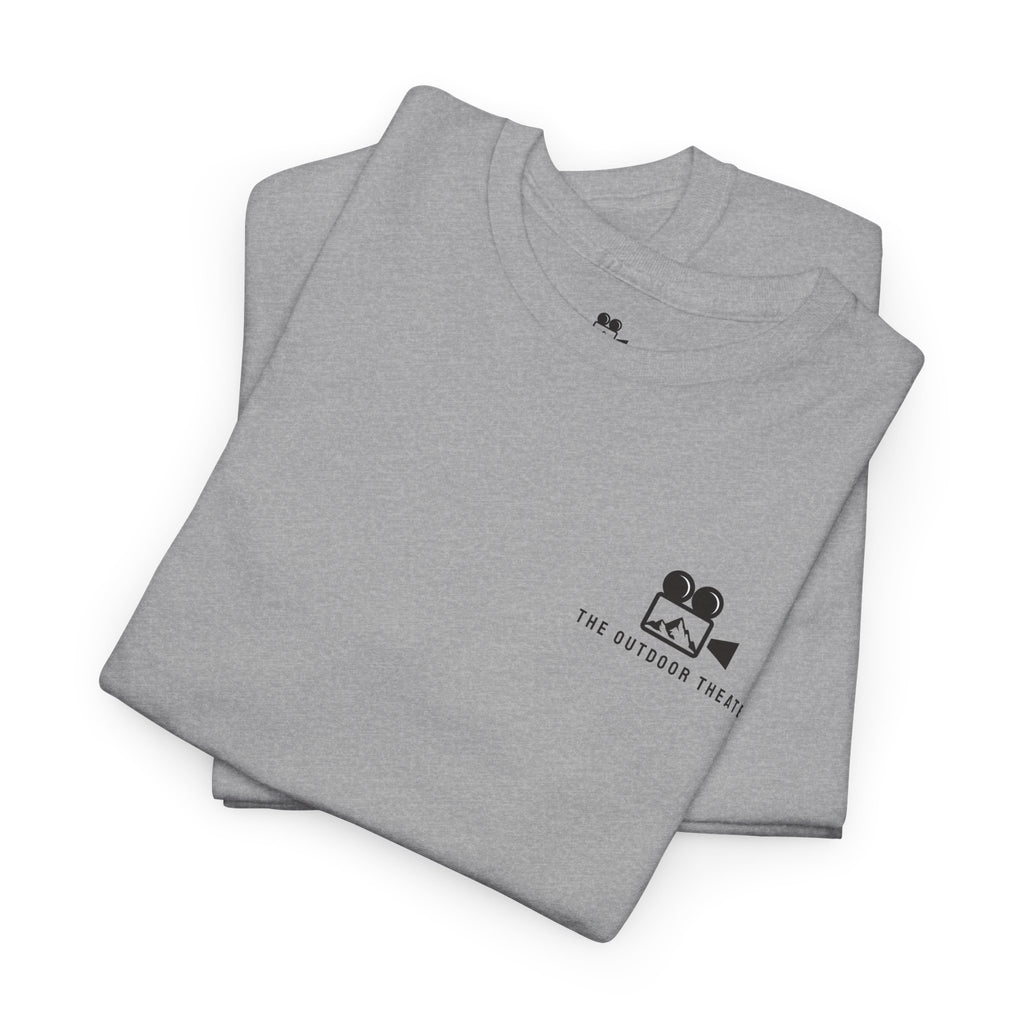 Raccoon Popcorn Party Graphic Tee - Adult Unisex T-Shirt - The Outdoor Theater